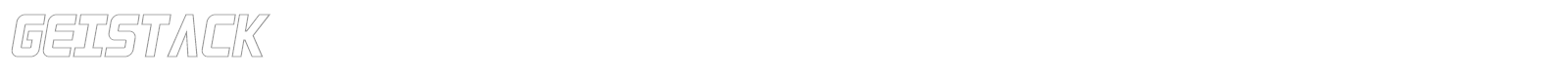 Geistack font preview